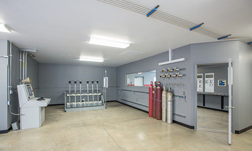 Specialty gas laboratory at S.J. Smith’s Decatur location.